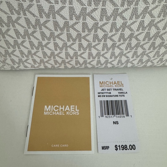 Michael Kors Jet Set Travel Medium East West Signature Monogram Tote - Picture 10 of 10